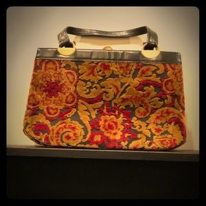 Very cool Chenille Tapestry Vintage Purse